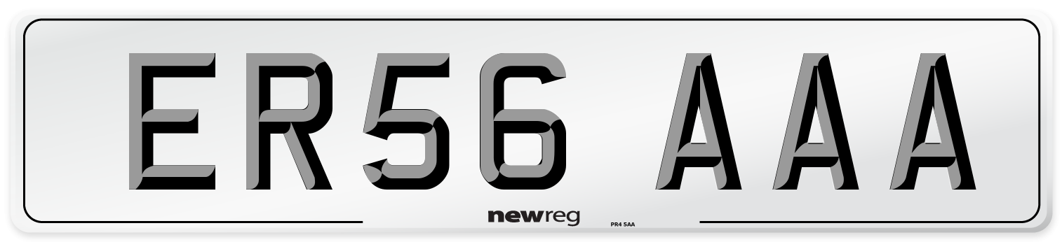 ER56 AAA Number Plate from New Reg